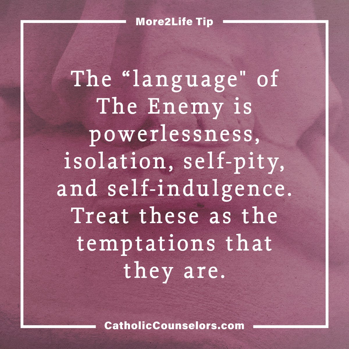 Lental Health--Each Wednesday in Lent on More2Life, we'll help you confront the lies Satan is using to hold you back.
•
Tune in live at 10am E/9am C on @avemariaradio, the Ave Maria Radio app, and EWTN, SiriusXM 130!

#More2Life #LentalHealth #FastFromFalsehood