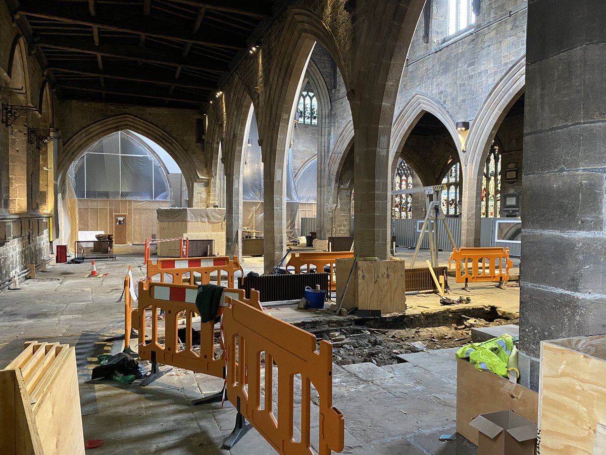 hpruk's tweet photo. Taking Newcastle Cathedral apart ........ before we begin to put it back together again later this year! https://t.co/bUDLnZfrWU