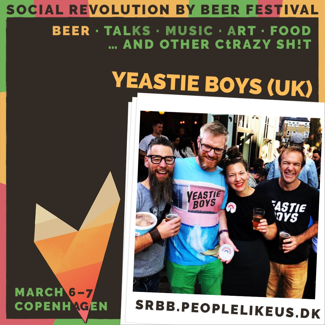 We are super excited to head to CPH this weekend🇩🇰💕Thursday: Fritha and Kamilla are doing a talk+tasting at #brewersinc 🍻head to their FB  page to get your ticket! Fri &amp; Sat: F &amp; K will be at the <a href="/PeopleLikeUsDk/">People Like Us</a> #srbbfestival , pouring Yeastie Boys beer like there’s no tomorrow