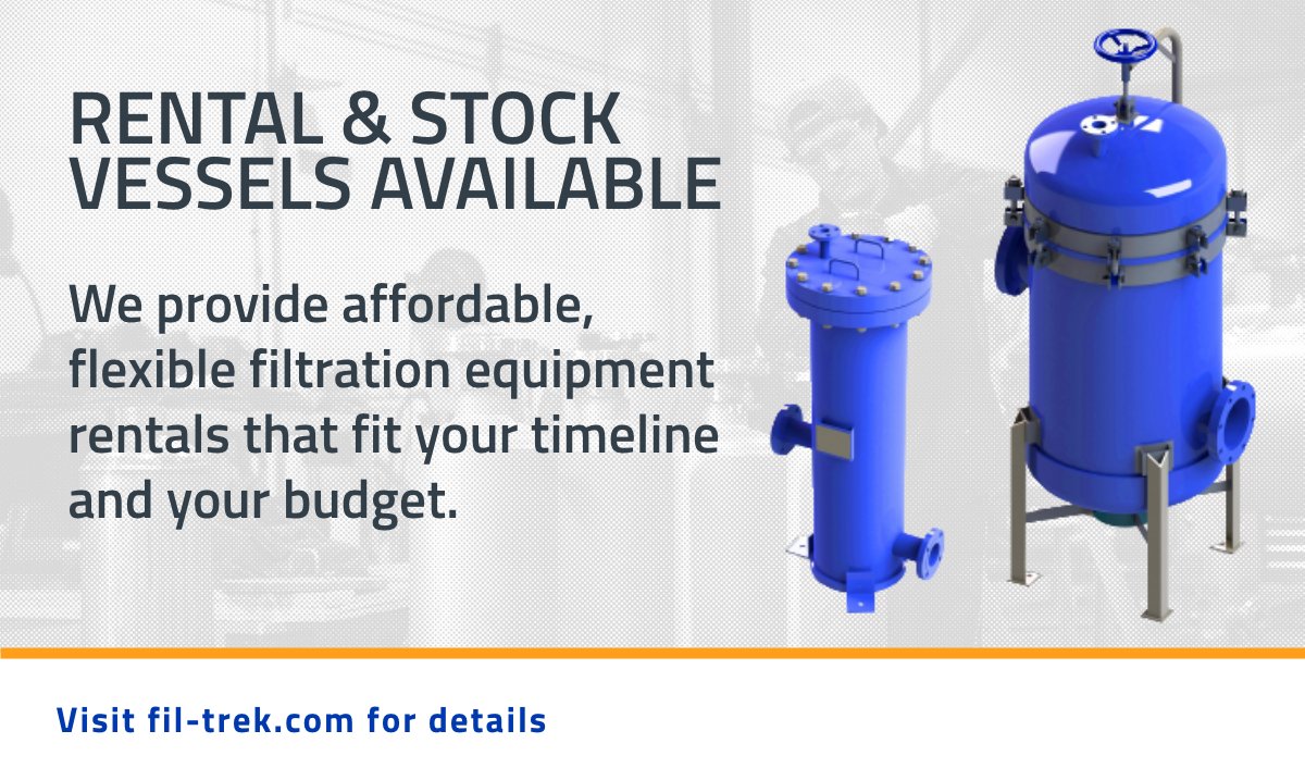 FilTrekCorp's tweet photo. Fil-Trek offers a broad range of in stock vessels to help customers solve any potential last minute dilemmas. If you’re seeking a rental housing, Fil-Trek can build and customize to customers’ specifications. Find out more information at https://t.co/OR3rn3Za8B. #Filtration https://t.co/1W2ytS5dEs