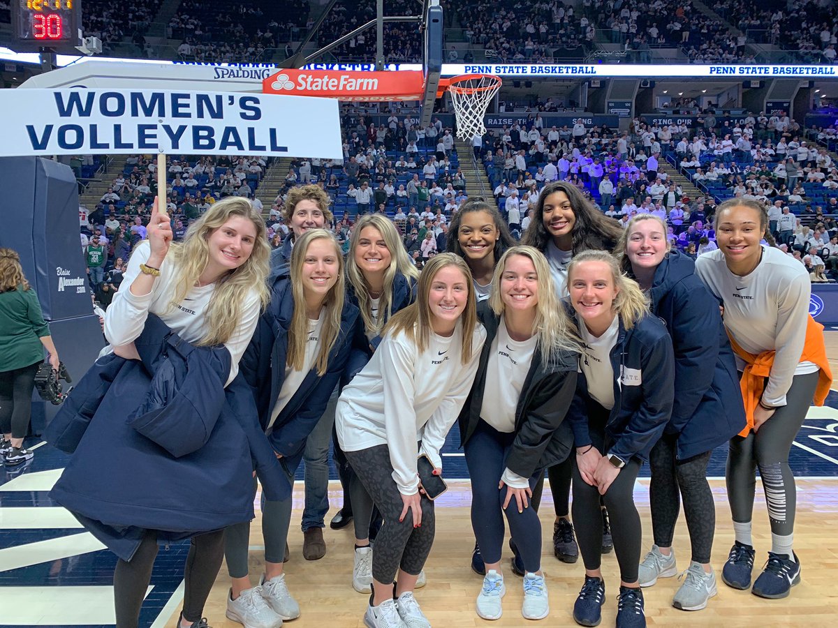 Penn State Women’s Volleyball (@pennstatevball) on Twitter photo Last night, these academic superstars got recognized at the Academic Excellence Recognition <a href="/PennStateMBB/">Penn State Men’s Basketball</a> game! 📚
#WeAre #STUDENTathletes Last night, these academic superstars got recognized at the Academic Excellence Recognition <a href="/PennStateMBB/">Penn State Men’s Basketball</a> game! 📚
#WeAre #STUDENTathletes