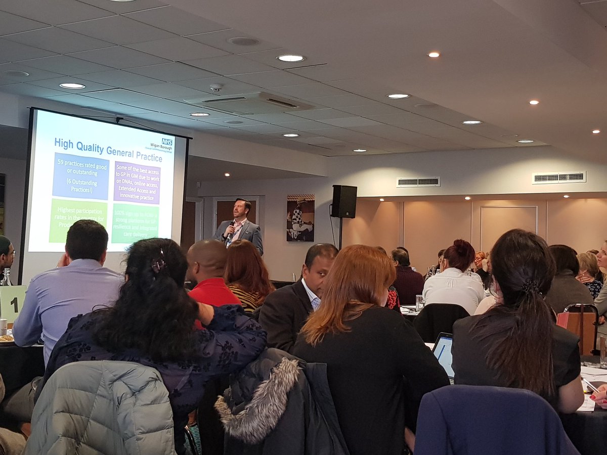 Clarabel04's tweet photo. Great session this afternoon with all our GP practices with a focus on resilience. @craigjohnharris opens with reflections on the fantastic contributions practices make to patients and the wider system #teamwigan @WiganBoroughCCG @healthierwigan #pcns https://t.co/B75JsgqwMu