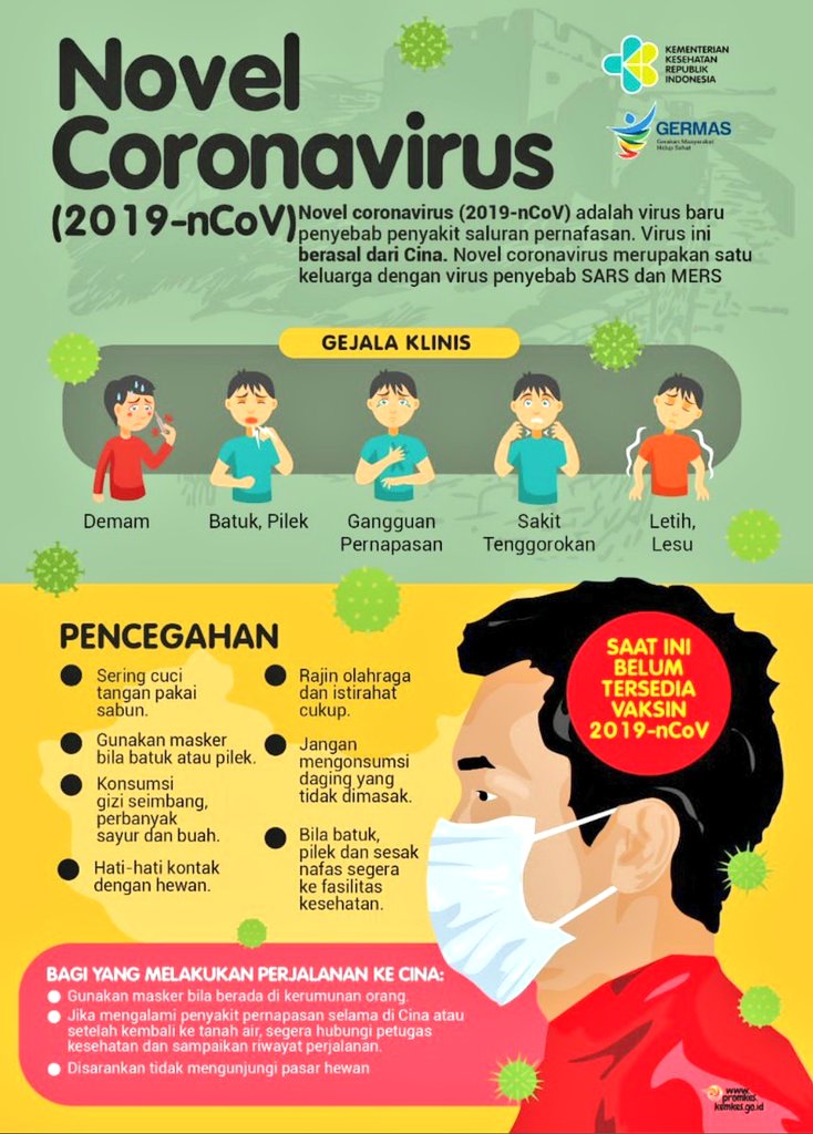 fisio_1968's tweet photo. COVID-19 or Corona virus, used to be call by nCOV (novel Corona Virus). Even though the name has change, but the sign&amp;prevention are the same. Here are how to prevent &amp; getting to know how the sign is.
#WaspadaCOVID19
#WaspadaVirusCorona
#ExerciseIsCulture https://t.co/6cRUMsDmMi