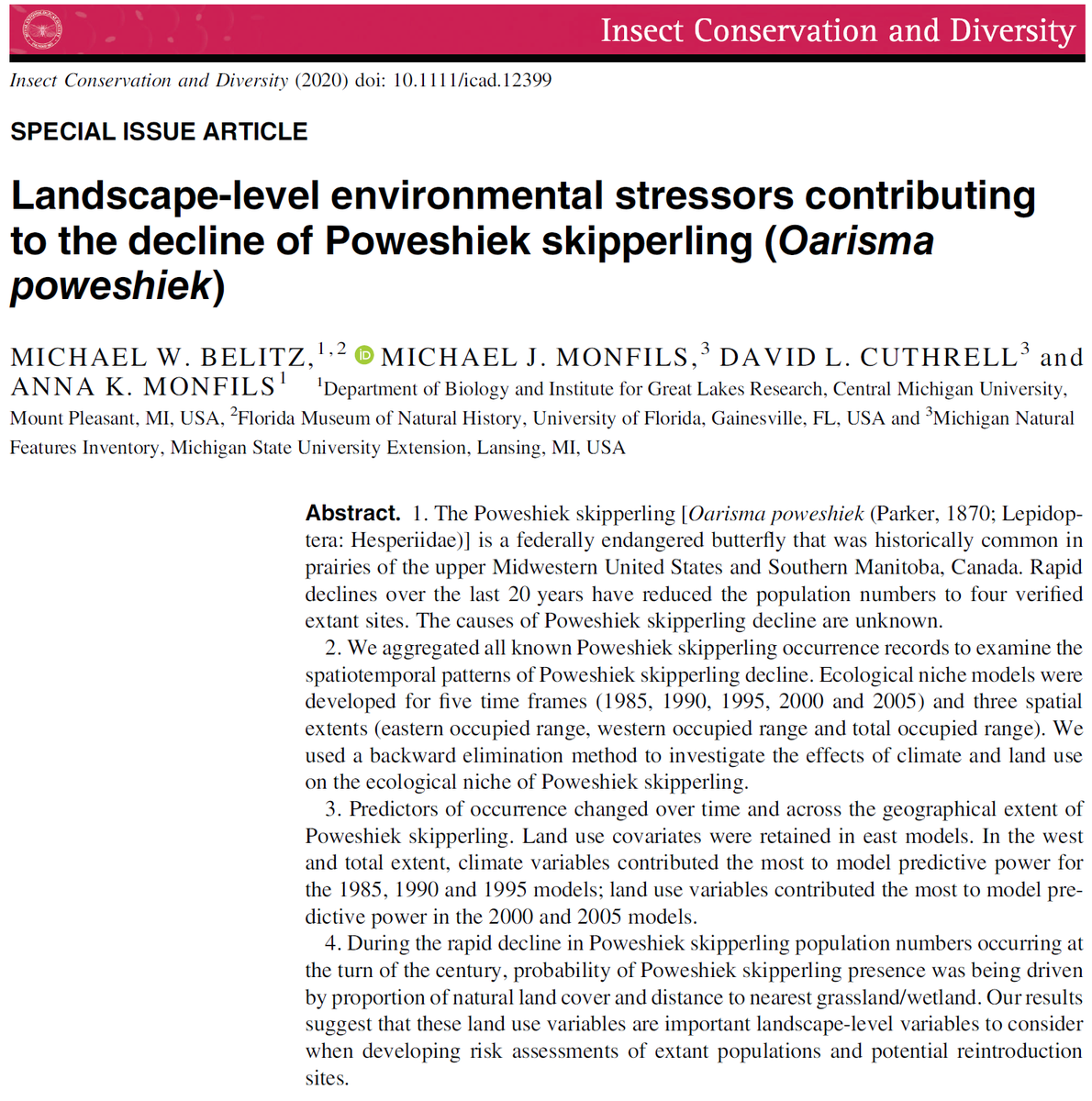 entoRaph's tweet photo. Dramatic decline of a once-common butterfly...
Effective management needs an understanding of the drivers of decline.
New research @InsectDiversity shows key drivers change through time, between regions, and depend on landscape as well as local factors
https://t.co/8YCsBzXUE9 https://t.co/hT9d814qYg