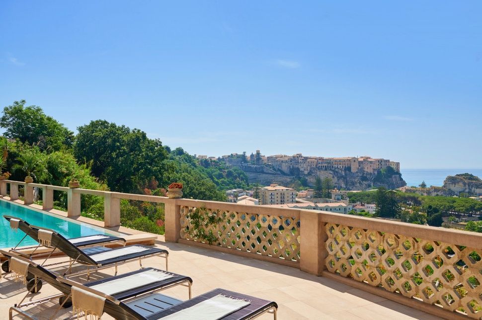"Tropia is a small town on the east coast of Calabria and home to Villa Paola, a clifftop period residence overlooking the Tyrrhenian Sea." #Calabria #Italy #luxuryhotel <a href="/ClientVoyage/">Client Voyage</a> Read more here: bit.ly/2Trl9oB