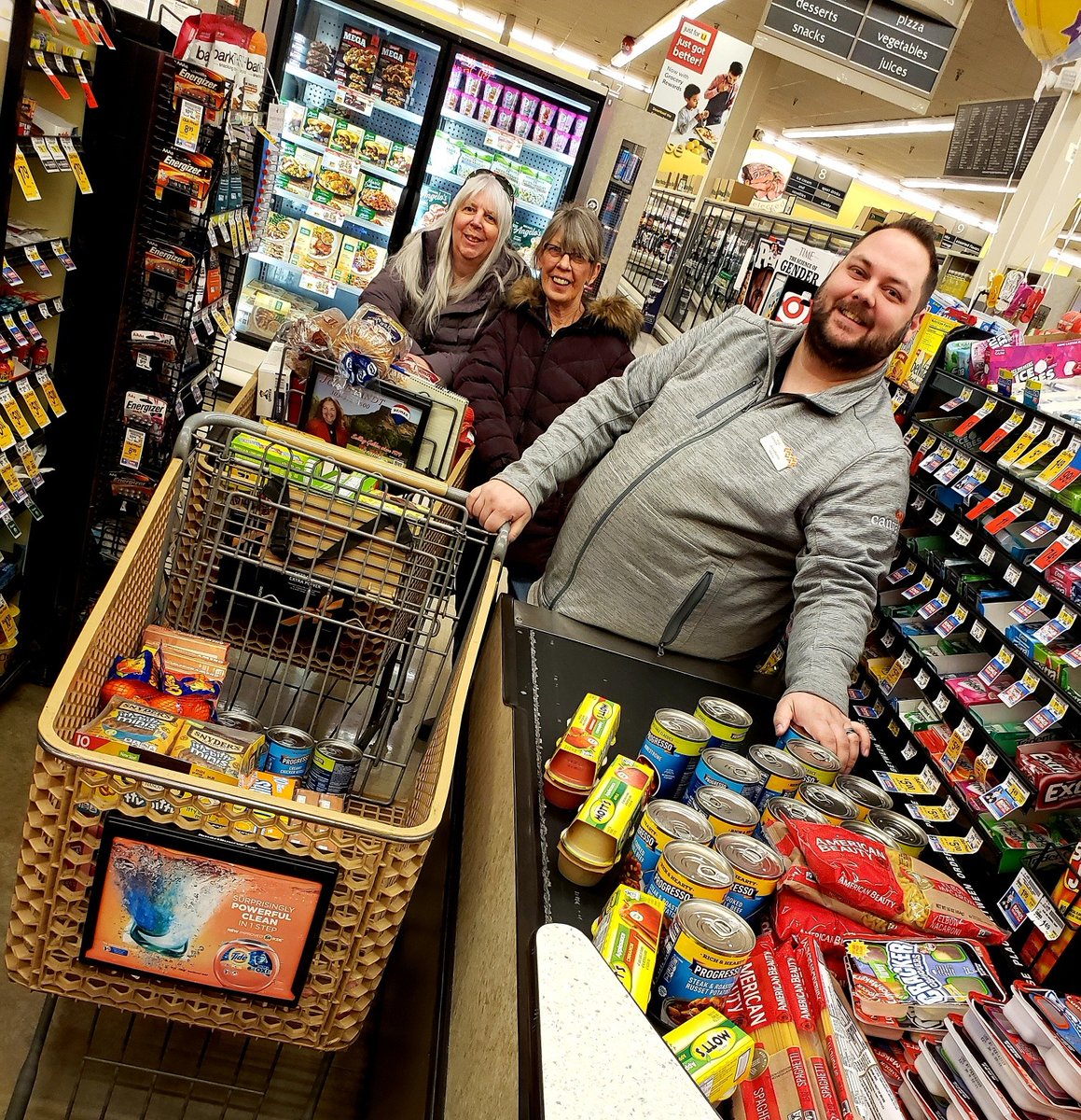 The Canvas Family grocery shopped for Integrated Family Services! Supporting our communities is what we love to do &amp; donating to help provide Coloradans enrichment &amp; resources warms our hearts! Thank you to Sue, Patti, &amp; Jason for working together and helping others #AffordLife.