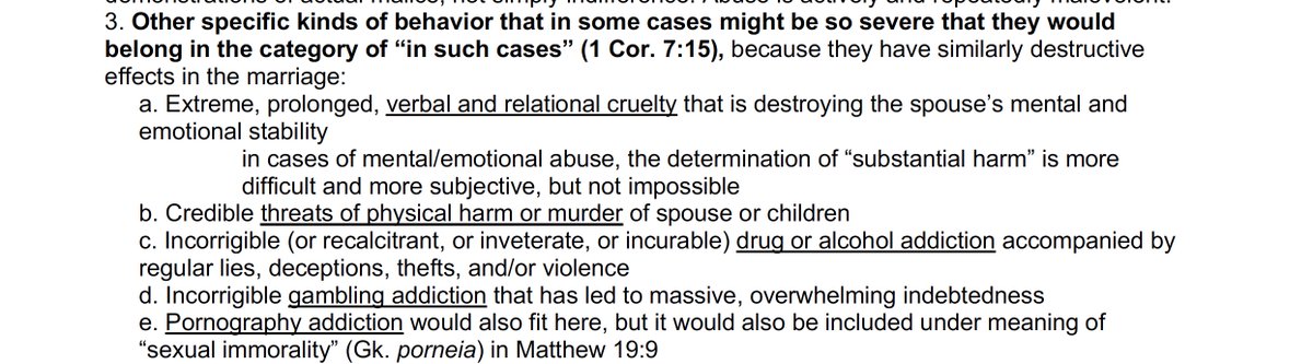 GGBaskerville's tweet photo. Wayne Grudem's statement is powerful. Look at the types of abuse/addictions/mental cruelty he considers to be grounds for #divorce in the Bible!

For a link to his full statement, see bottom of "Pastors who believe Abuse is Grounds for Divorce" page https://t.co/58nOxnG3xk https://t.co/9UTzSWm2Or