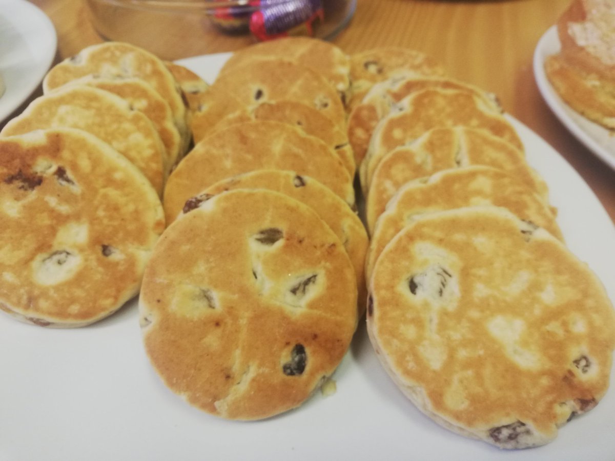 CP_Cymru's tweet image. Thank you @TanYCastell1 for donating these delicious Welsh cakes for our bake sale this morning! #BakeforBobath #SoTasty