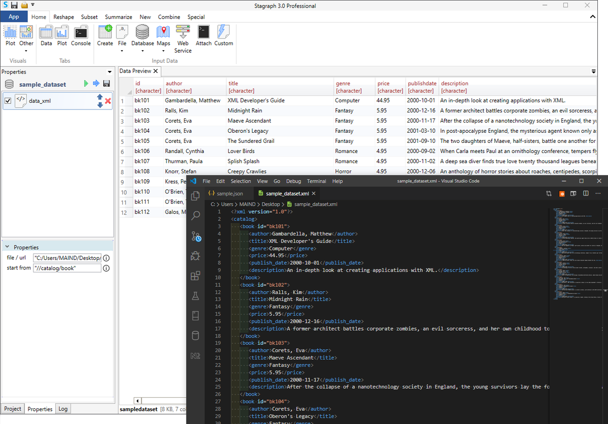New feature in coming Stagraph 3.0 - read data from XML files (stagraph.com)

#datawrangling  #datascience #bigdata #dataviz #datavisualization #dataanalytics #machinelearning #dataanalysis #datascientist