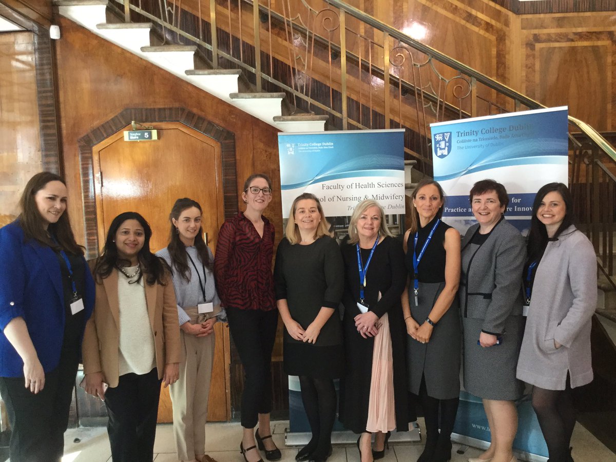 Our clinical colleagues from St James’s Hospital presenting their research with Ms Sharon Slattery Director of Nursing St James’s Hospital and Professor Anne Marie Brady <a href="/TCPHI_TCD/">TCPHI</a> <a href="/stjamesdublin/">St James's Hospital</a> <a href="/SJHDoN/">Sharon Slattery DoN</a> <a href="/TCD_SNM/">School of Nursing & Midwifery, TCD</a> #THECONF