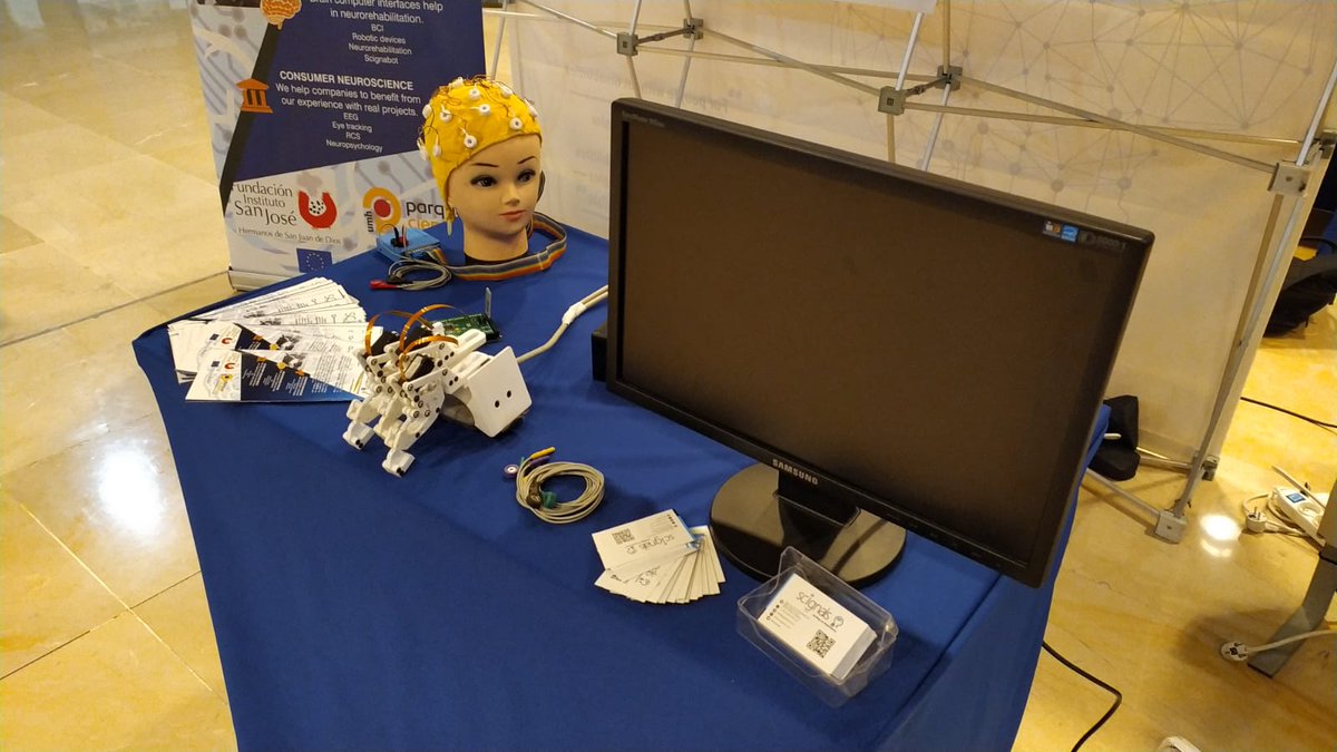 scignals (@scignals1) on Twitter photo In 2019, <a href="/scignals1/">scignals</a> <a href="/iDRhA_robotics/">iDRhA</a> <a href="/UniversidadMH/">UMH</a> and <a href="/FISJ_Madrid/">Hospital Fundación Instituto San José</a> signed an agreement to set up a laboratory for neurorehabilitation based on disruptive technologies. Today we present some advances in <a href="/eu_Robotics/">euRobotics</a>
#ERF2020 #scignabot #BCI In 2019, <a href="/scignals1/">scignals</a> <a href="/iDRhA_robotics/">iDRhA</a> <a href="/UniversidadMH/">UMH</a> and <a href="/FISJ_Madrid/">Hospital Fundación Instituto San José</a> signed an agreement to set up a laboratory for neurorehabilitation based on disruptive technologies. Today we present some advances in <a href="/eu_Robotics/">euRobotics</a>
#ERF2020 #scignabot #BCI