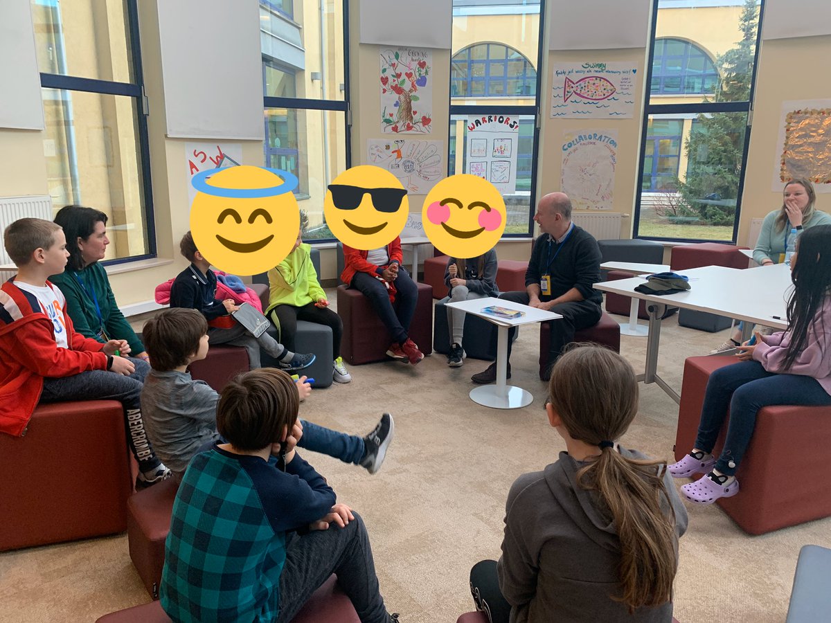 BarnesAubri's tweet photo. Student play council has their first Opal meeting with founder of Opal, Michael Follett. Students provide feedback of what is going well and how we can improve the quality of PLAY! @OPALOutdoorplay @ASW_Warsaw @mlrose14 @ASWPYPPrincipal @ibpyp #aswOPAL @CuriousChestnut @asw2HA https://t.co/FjdUXHlrcU