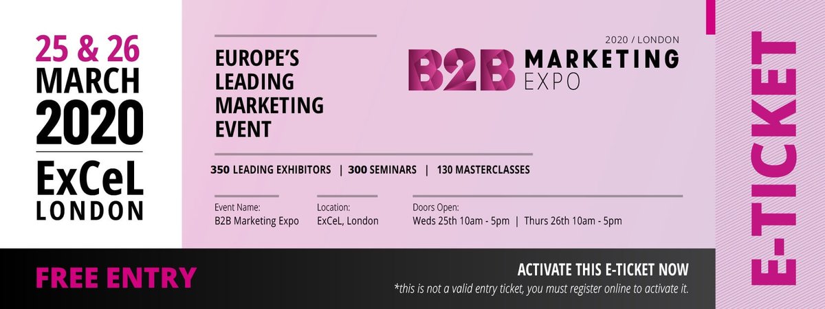 cooltabs_usa's tweet photo. 3 weeks to go until @B2BMarketingEX Don't have a ticket yet? Grab your tickets for free 👉 https://t.co/4c3jcNUH3r  

▶️ Come and meet us on stand 1419 ◀️ 

#B2BMarketing20 https://t.co/DzGOeAPU2o