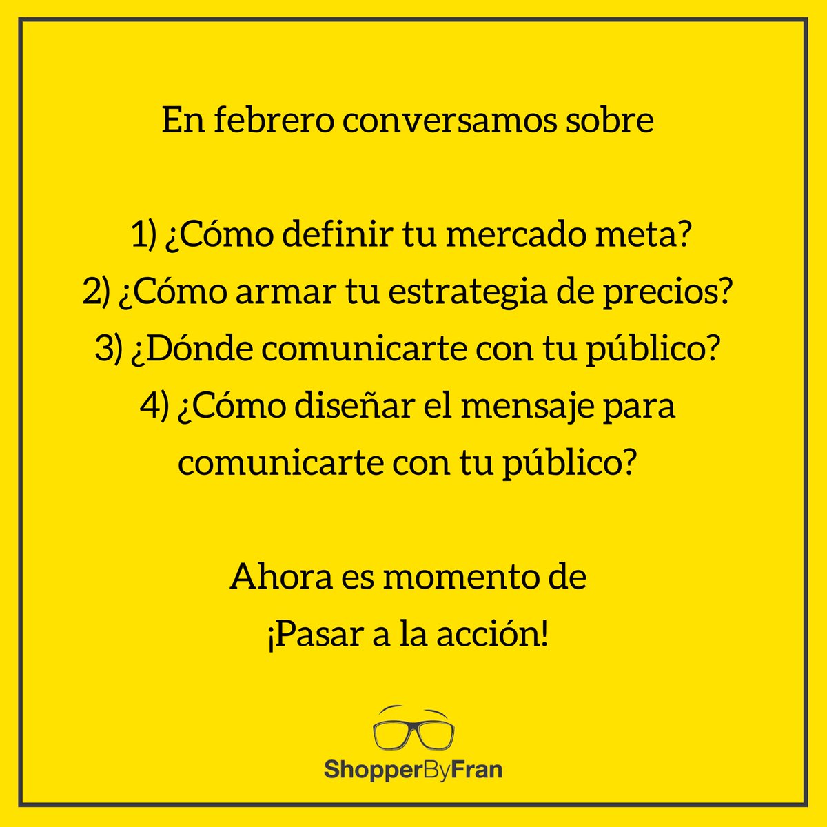 ShopperbyFran's tweet photo. En febrero conversamos para empezar a darle forma a tus ideas, en marzo trabajaremos contigo en un workshop para transformarlas en productos y servicios... más info en mi perfil de IG https://t.co/04QURgjfvy #Emprendimiento #Marketing #Workshop https://t.co/agZ8Q9HtFc