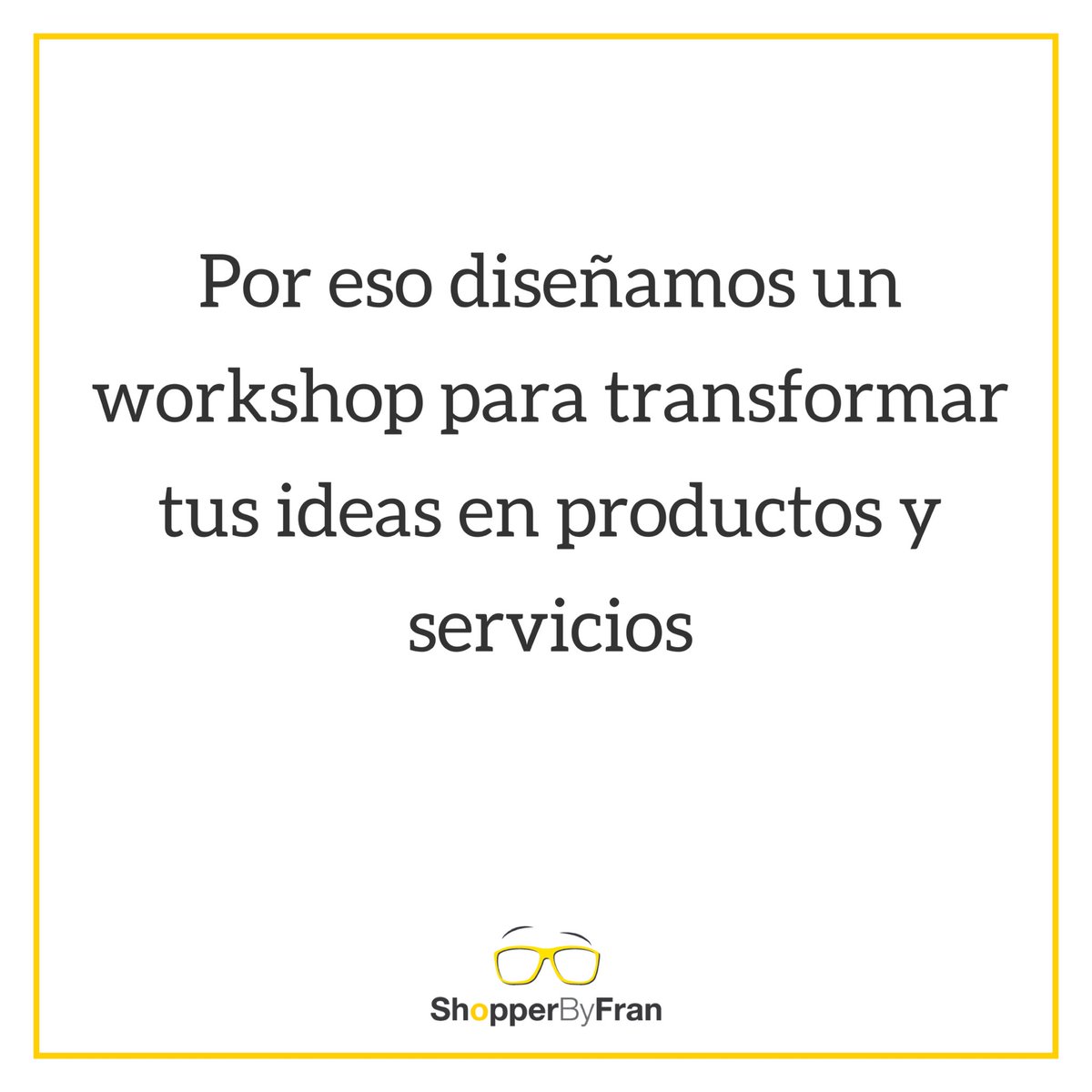 ShopperbyFran's tweet photo. En febrero conversamos para empezar a darle forma a tus ideas, en marzo trabajaremos contigo en un workshop para transformarlas en productos y servicios... más info en mi perfil de IG https://t.co/04QURgjfvy #Emprendimiento #Marketing #Workshop https://t.co/agZ8Q9HtFc