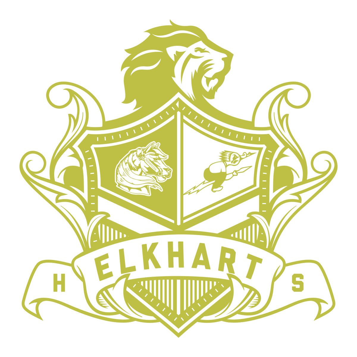 Elkhart High School is a place for all students, families, and community members - former Blazers, former Chargers, current and future Lions - to come together with unity and explore new opportunities. We proudly introduce our formal EHS crest that honors our future and past.