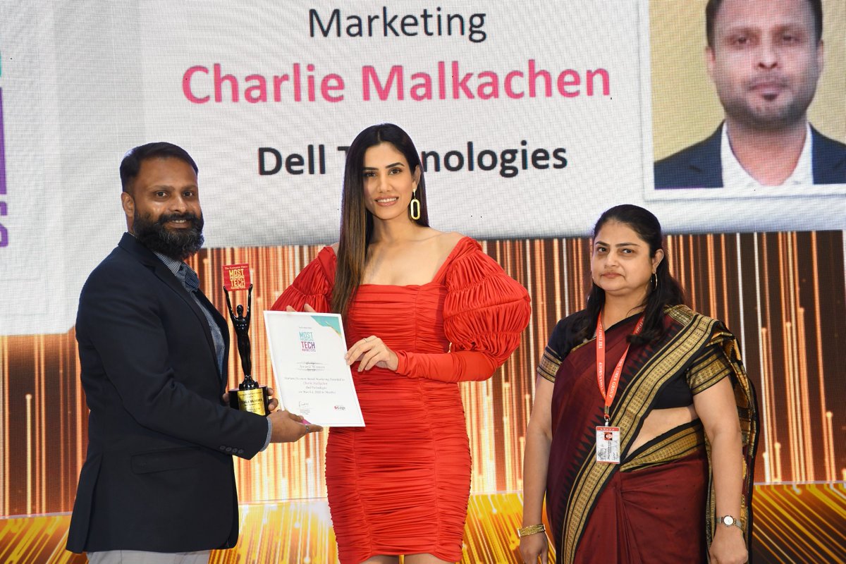 #ETMPTM | The Economic Times congratulates Charlie Malkachen, <a href="/DellTech/">Dell Technologies</a> for bagging the Nurture/Account Based Marketing award at The Economic Times Most Promising Tech Marketers in Mumbai.

#MostPromisingTechMarketers #Feliciattion #TechMarketers #CognitiveEra #ITMarketers