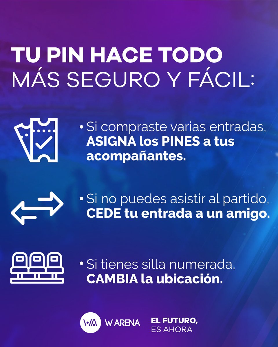 warenaoficial's tweet photo. Tu PIN, más seguro.🤩💪
W Arena, el futuro es ahora.
#Warena #ElFuturoEsAhora #UnBuenHinchaComparte #Pasion #Futbol #Entretenimiento #Entradas #CaliCo #America #DeportivoCali #Estadio #Hincha #DatosW #FelizMiercoles @AmericadeCali @AsoDeporCali @GaneCali @SuperGIROS_ https://t.co/Ebb3giJLdt