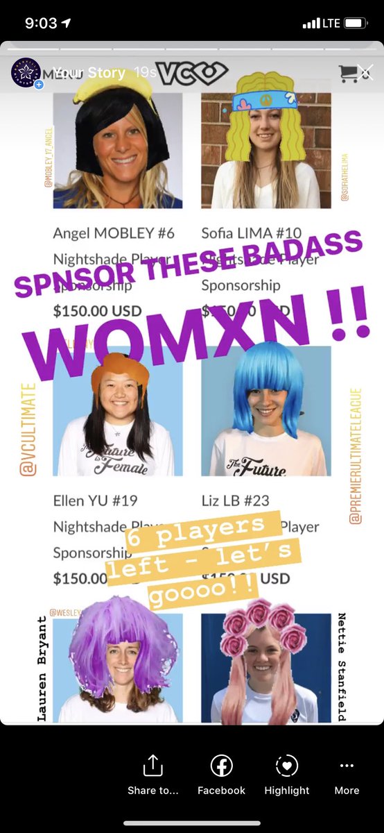 Good morning twitterverse, we still have SIX players with sponsorships left. Help us bring it home - we may be a small market but we are MIGHTY and we will make you proud to wear this *limited edition* jersey!!! bit.ly/2TvtJmn <a href="/PremierUltimate/">Premier Ultimate League</a> <a href="/vcultimate/">VC Ultimate</a>