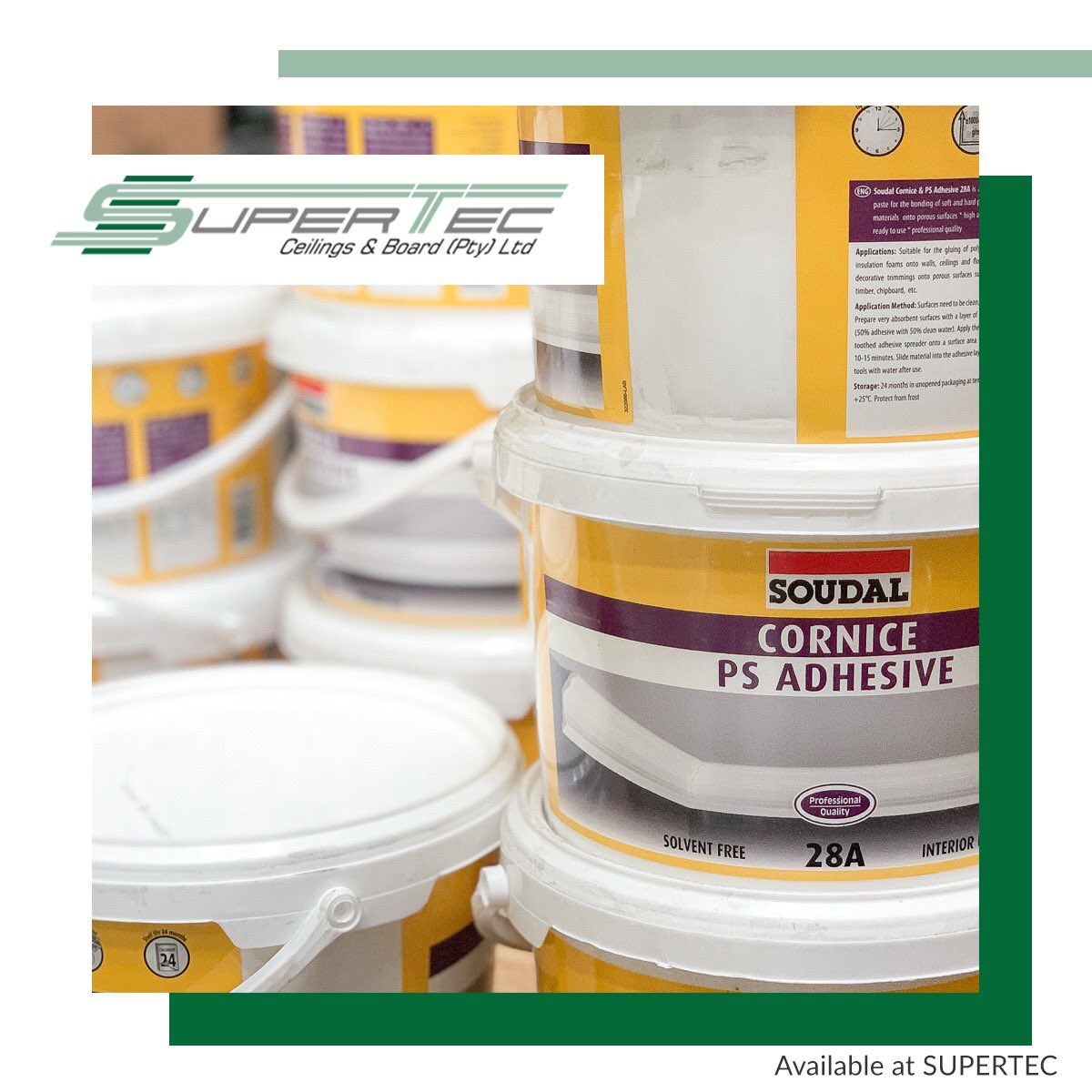 supertecceiling's tweet photo. Supertec supplies all your ceiling, partitioning and access flooring needs!

Call us on 011 868 4901 and visit our website at https://t.co/6HpREDBakU

#product #accessories #service #distrubutor #ceiling #partitioning #cornice #distribute #supply #supertec #southafrica https://t.co/7EKZvkof7s
