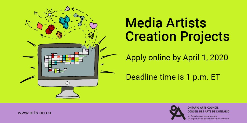 Emerging artists with at least one independent media work can apply to this program. ow.ly/hflw50yzVJn