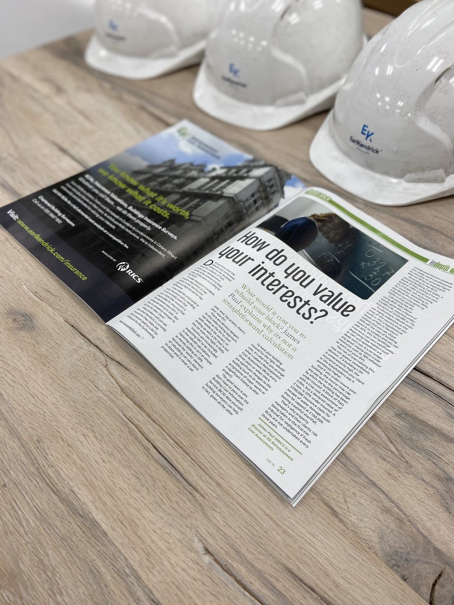 EarlKendrick's tweet photo. You know what it’s worth, we know what it costs! Great article by our EK RCA Director James Paul in @newsontheblock on valuing your blocks #Leasehold #insurance #blockmanagement #propertymanagement https://t.co/Uri9Hl3AeG