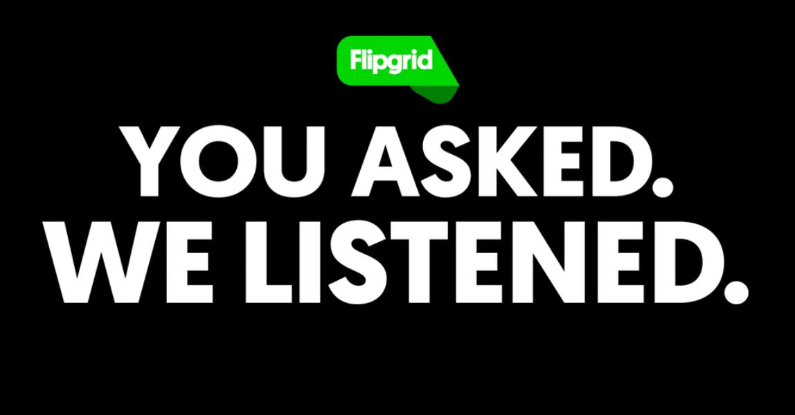flippedlearning's tweet photo. FlipGrid has some nice updates https://t.co/bpda3mbQZO #edtech #flipppedlearning #flipclass https://t.co/w4RIEhtLGc