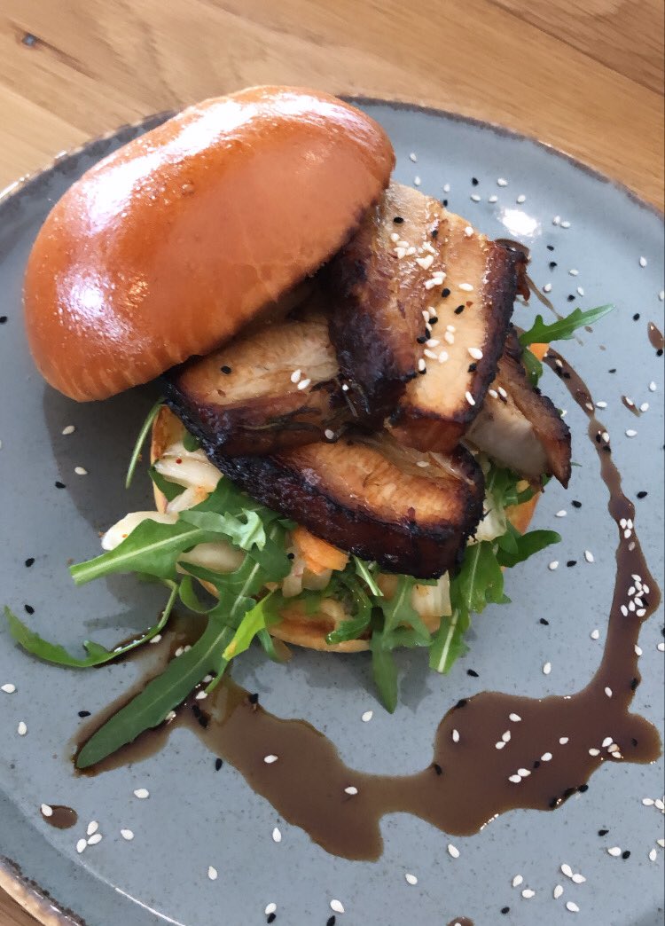 This pork belly and kimchi salad bap is hitting the spot on our new lunch menu at The Elysian @BresnansButcher #corklunch #elysianquarter #corkfood