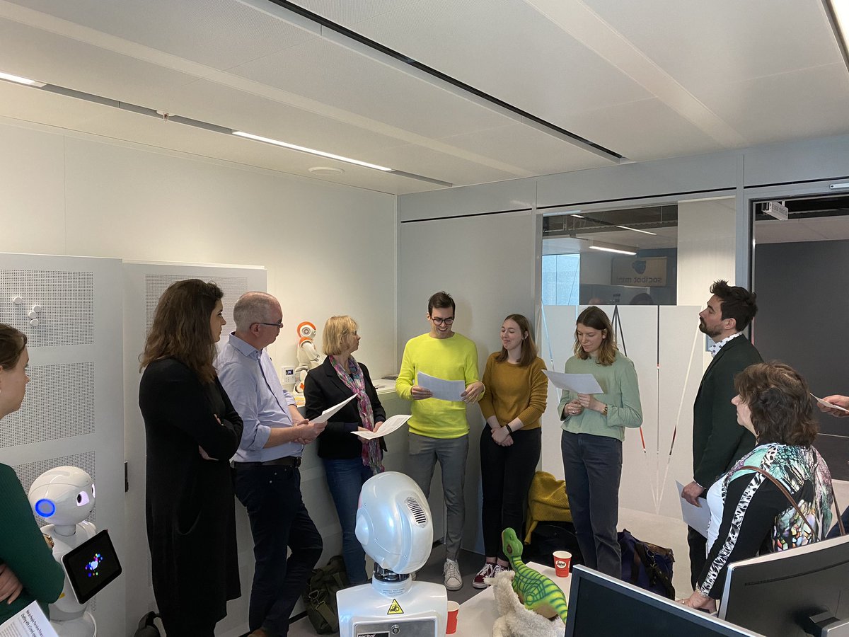 advanberlo's tweet photo. @SmartHomesNL and tanteLouise @Conny_Helder visited the social robotics lab of Emilia Barakova at @TUE_ID: great research and great potential for assistance in elderly care, but still long way to go https://t.co/z3CzeNwNeN