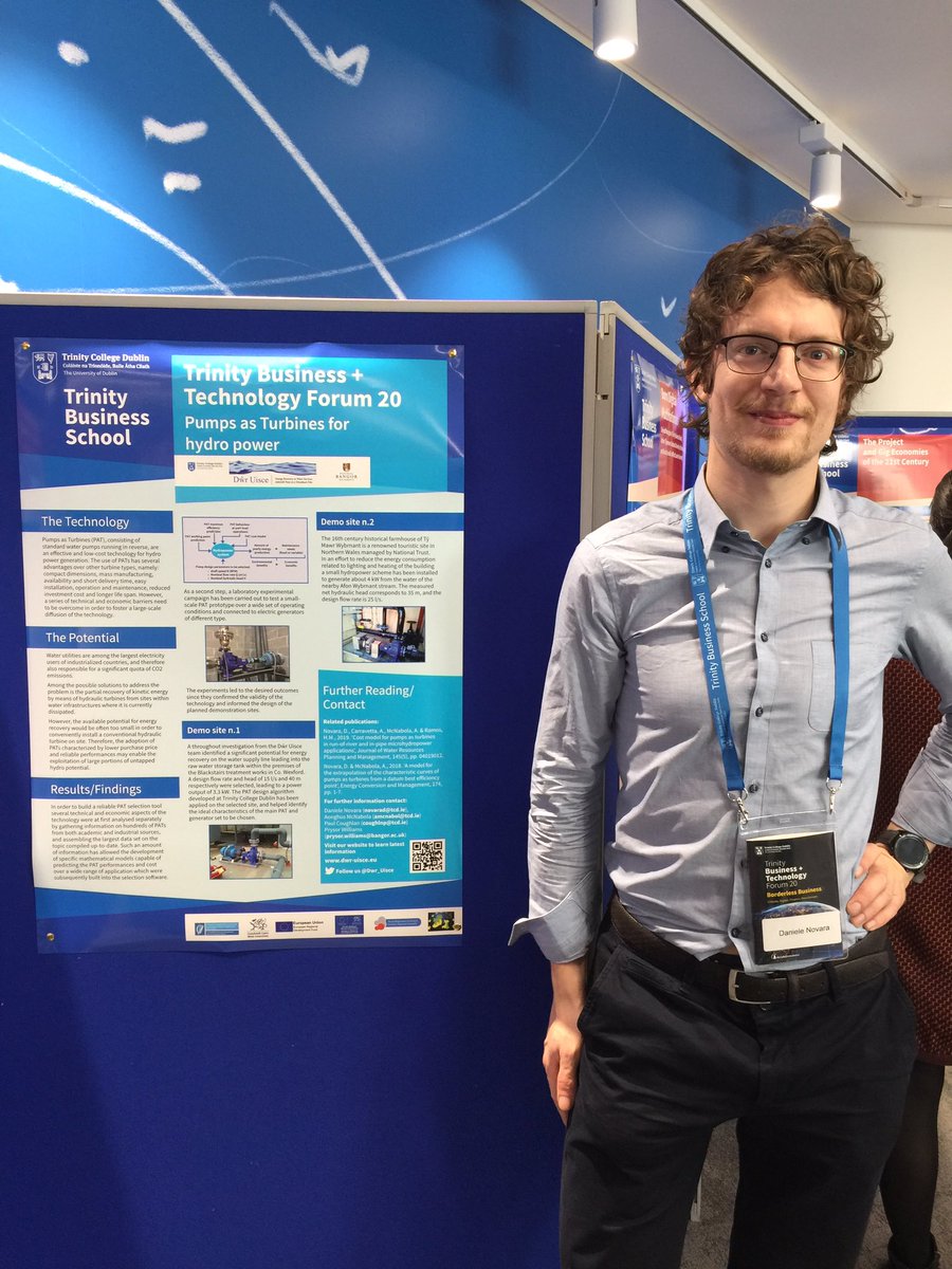 Dwr_Uisce's tweet photo. @TCDBusiness here are our researchers presenting at the Trinity Business + Technology Forum. #TechnologicalSolution #microhydropower #wastewater #EnergyRecovery #GreenInnovation @tcddublin @BangorUniPress @Interreg_eu @IrelandWales https://t.co/GevsQk7L60