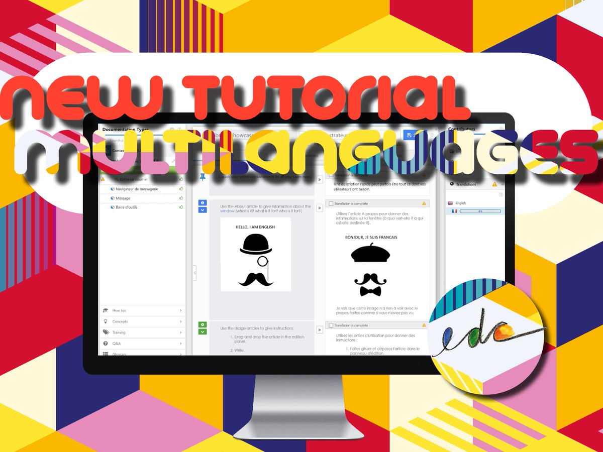 edc_software's tweet image. 🎥 OUR NEW TUTORIAL IS NOW AVAILABLE 🎥
In this one, we show you how manage user help in several languages !
EN: youtu.be/pw8KEUtV8ms
FR : youtu.be/Odl79XjtRdc
#userhelp #software #uxdesign #ux #languages