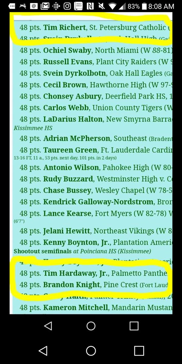 CoachTimRichert's tweet photo. Blessed and Proud my 48 pts in 1990 is still in Florida High School Record Books and #TimHardawayJr and #BrandonKnight tied me lol. https://t.co/6Ejuw9erGe