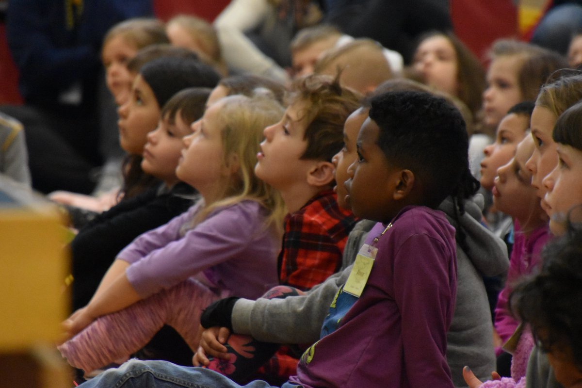 MediaWildwood's tweet photo. Excellent author visit from @DawnEQuigley! She kicked off our focus on books with diverse authors/illustrators &amp; characters for #readacrossamerica. Our 600+ Ss and staff learned about her journey as an author and Native American culture reflected in her books. #mnitem #WeAre832 https://t.co/sTc9L2cN6d