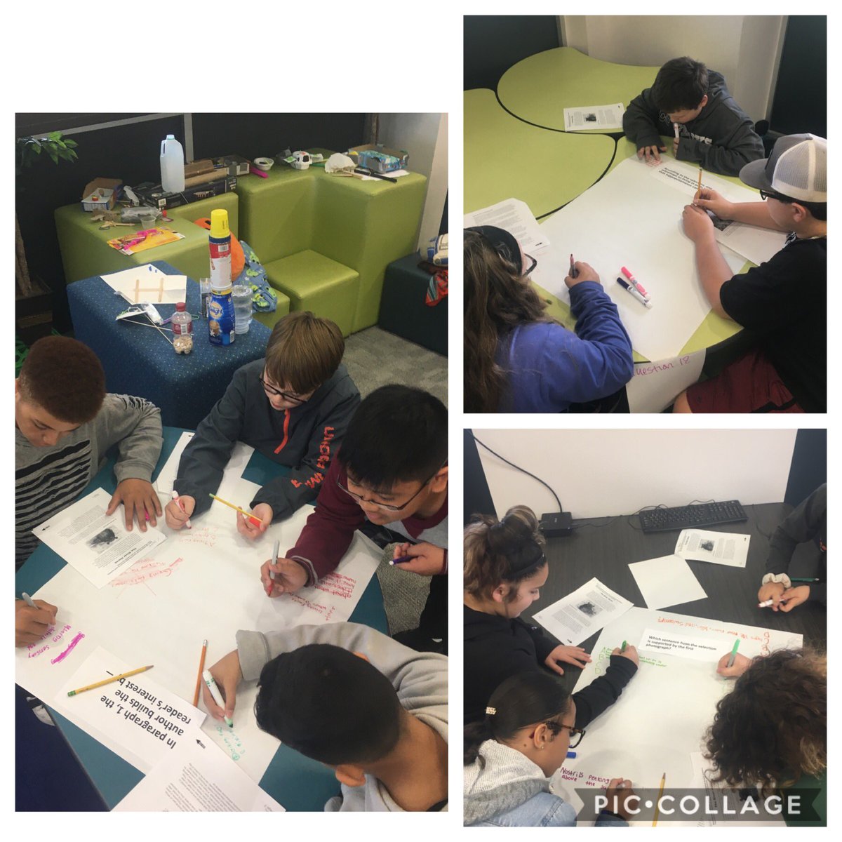 RISInnovLab's tweet photo. Want to work on Ss reading comprehension in a fun way? Print a reading passage, and have them generate answer choices for the passages questions. Review together at the end! @RISInnovLab #RobinsonISD @RISgreatness @robinsonisd thank you @CindaKeane8 for the great idea! https://t.co/kFuKYnOtO3