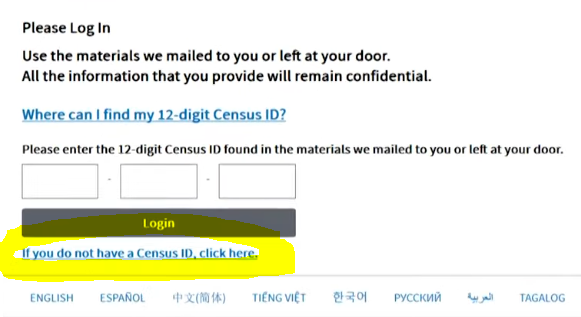 hansilowang's tweet photo. PRO TIP FOR #2020Census: The Census Bureau says you should be able to fill out online form even if you don't have/remember 12-digit "Census ID" printed on letters/forms mailed to your home. Look for the link: "If you do not have a Census ID, click here"👇
https://t.co/3LnbeDzFOg https://t.co/3Wda3hqP0Q