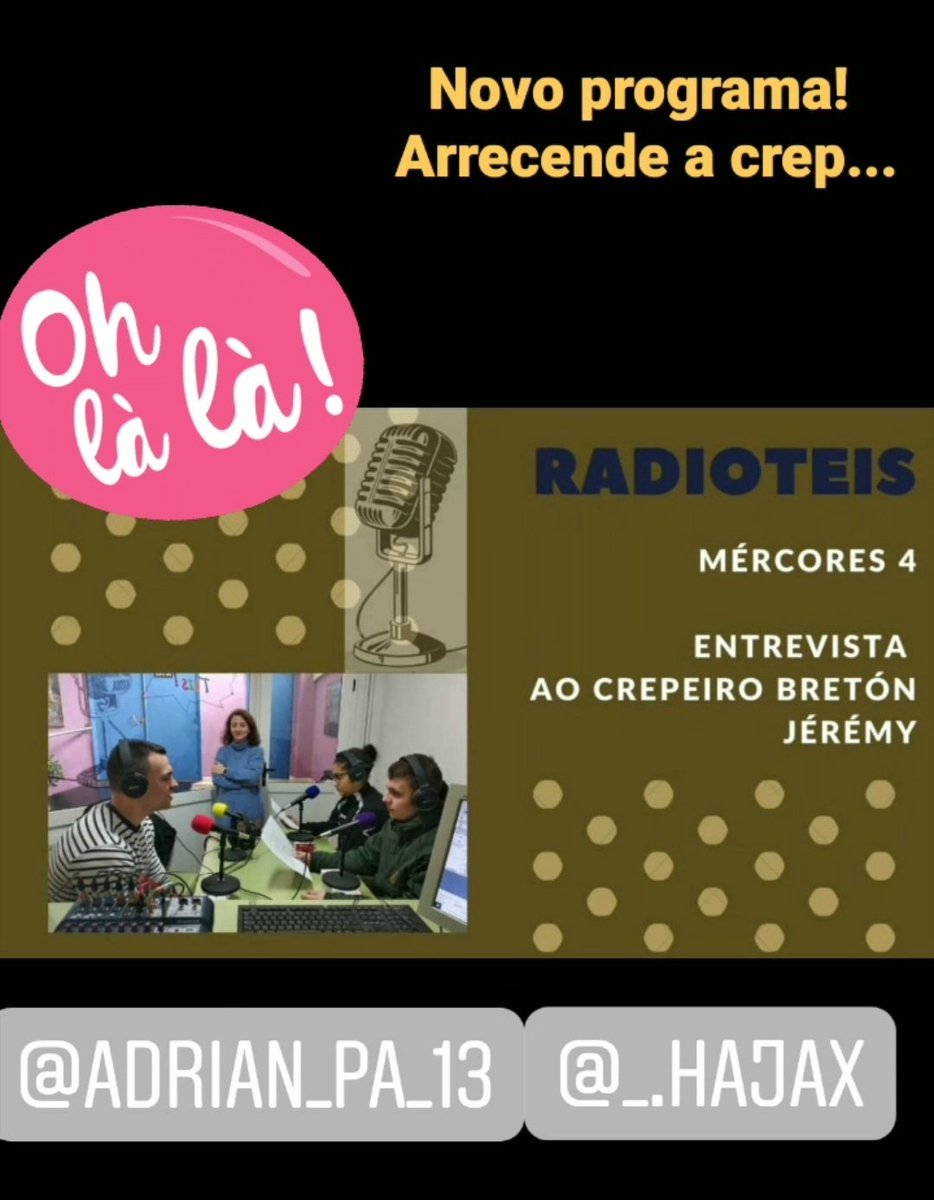 En francés... Radioteis lánzase cos seus locutores a practicar os idiomas estranxeiros. Adrián e Hajar fixérono en francés, nada menos. Écoutez!