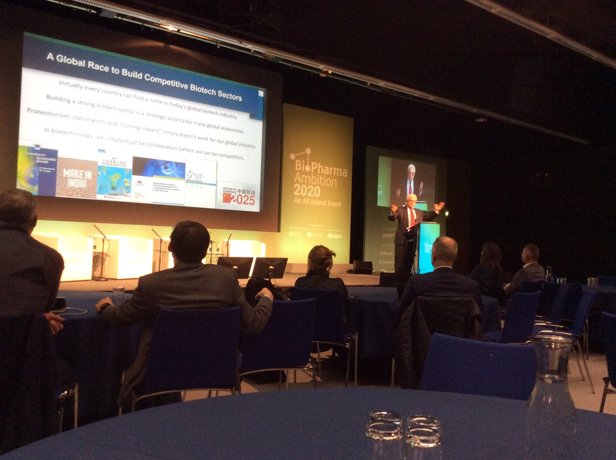 BIO CEO Jim Greenwood delivers closing keynote to BioPharma Ambition BIO represents 1000 biotech companies in the US #BioAmbition20 @BioAmbition @BioPharmChemIre @biotechweek