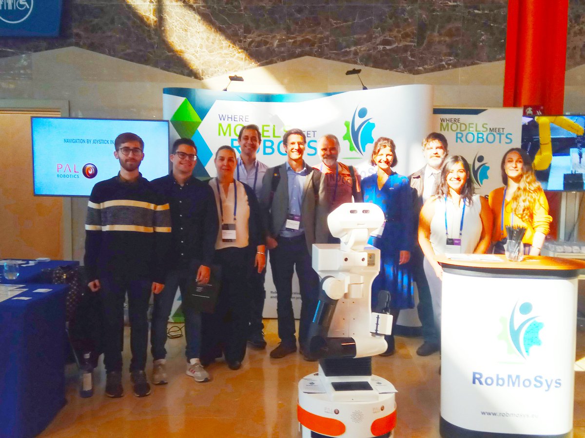 Members of the <a href="/MIRoN_ITP/">MIRoN_ITP</a> and the #MROS ITP at the <a href="/RobMoSys/">RobMoSys</a>  booth this morning at #ERF2020.