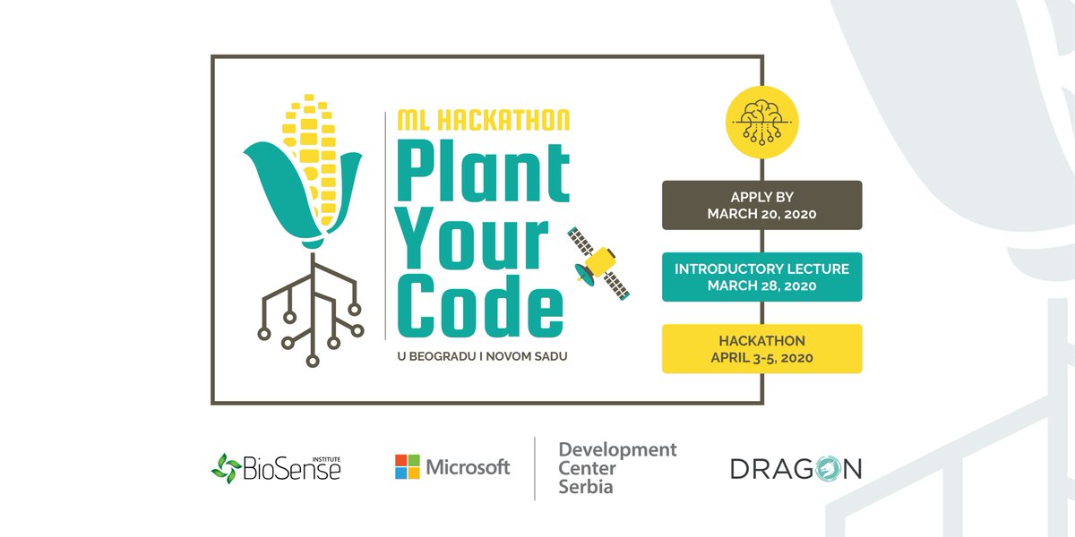 DATADRAGON_EU's tweet photo. Prijave za ML Hackaton - Plant Your Code su otvorene! Applications for ML Hackathon - Plant Your Code are open now!
Check out more: https://t.co/API95T873T
#datadragon_eu #mlhackathon #machinelearning #plantyourcode @BioSenseRS @MicrosoftSrbija @startitrs https://t.co/gIV77Az70X