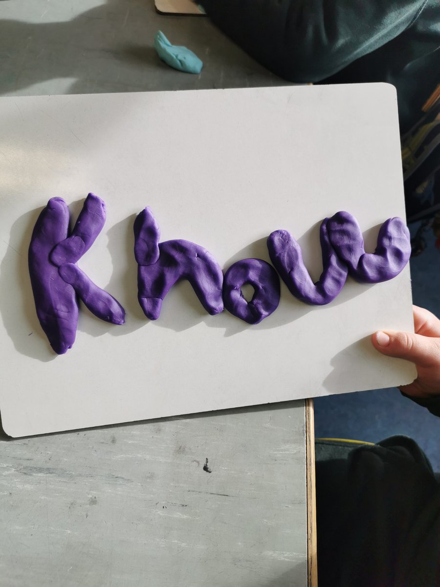 skeoughschool's tweet photo. Used playdough to familiarise ourselves with our new tricky word this morning! #trickywords #playdough #multisensoryapproach #juniorinfants #seniorinfants #skeoughvosteenns https://t.co/agn4eQdXZE
