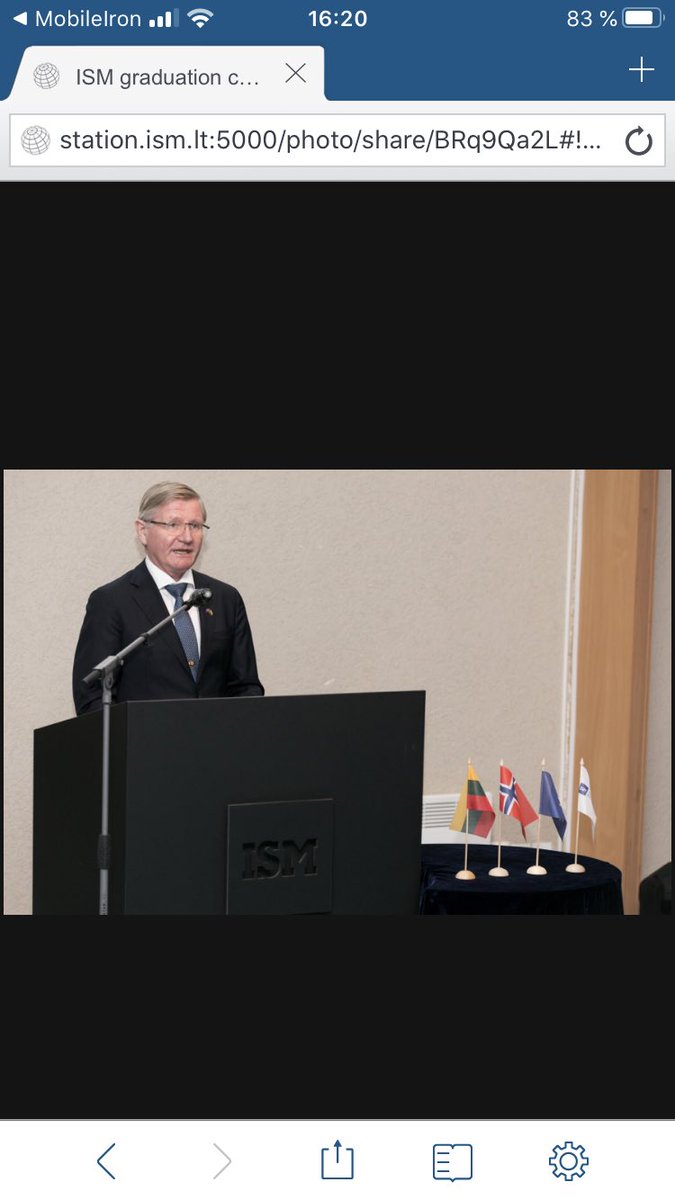Great honor to speak to hundreds of students at ISM 2020 graduation ceremony in Vilnius. Main founders of ISM in 1999 where the BI Norwegian Business School and Norwegian Industrial and Regional Development Fund. Today ISM one of the best business schools in this part of Europe
