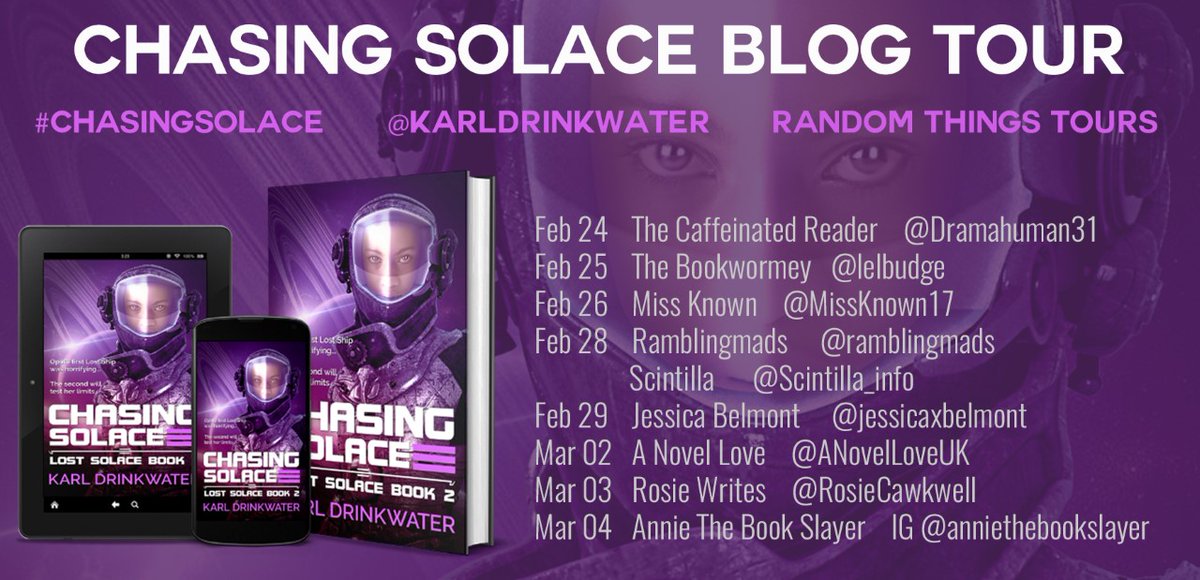 annecater's tweet photo. MASSIVE Cheers to the #RandomThingsTours Bloggers for the #ChasingSolace by @karldrinkwater Blog Tour - you guys rock!
@ramblingmads
@jessicaxbelmont https://t.co/2ghWXn17Dj