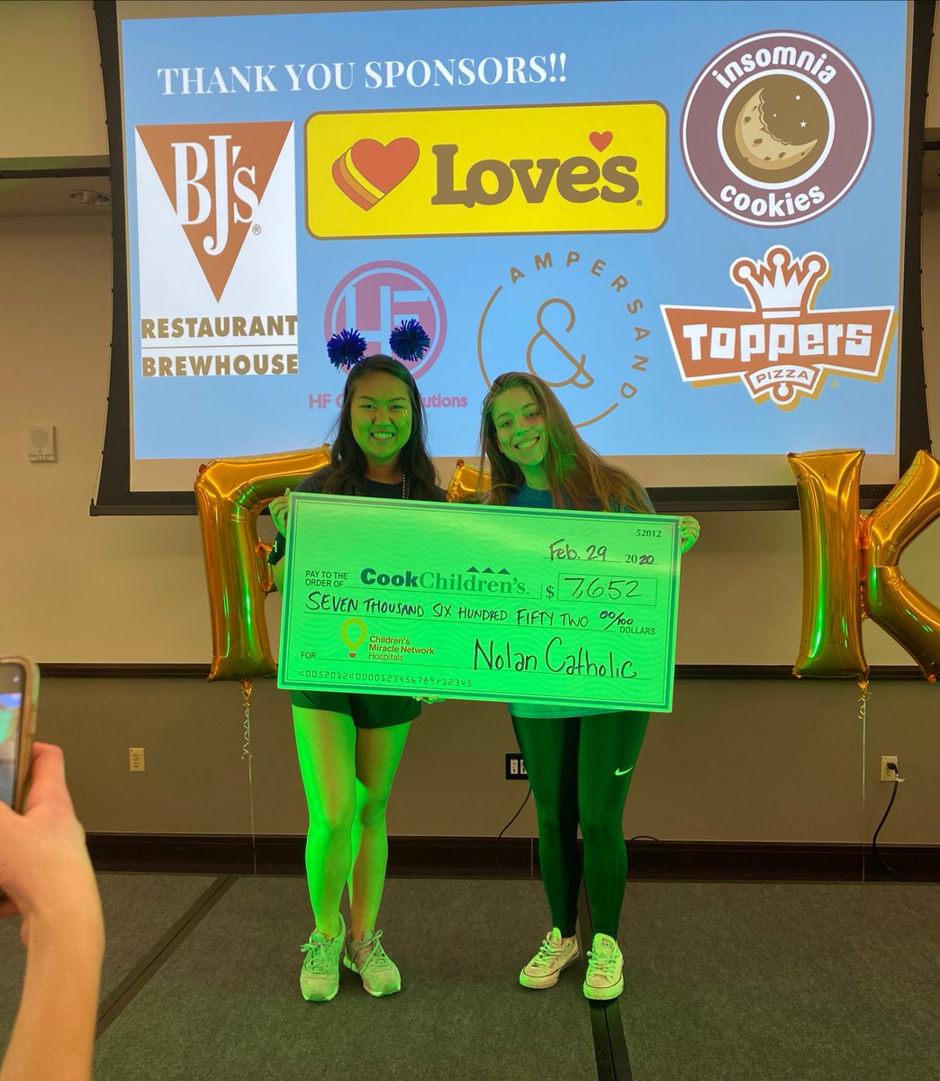 NolanCatholic's tweet photo. We are very proud to announce that senior Taylor Bailey was able to raise $7,652 from her Vikings Fight Childhood Cancer fundraiser for Cook Children's Hospital. On Feb. 29, Taylor was invited to the TCU Dance Marathon to present them with a check. #EstoDux https://t.co/ePC7L4Hhev