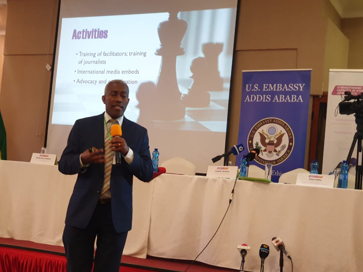 UNESCO_Addis's tweet photo. Strengthening #Ethiopian #MediaCapacity for #Election2020
Within the frameworkof the Ethiopia Media Sector Alliance (EMSA) @UNESCOAddis joined @JohnsHopkinsCCP in Ethiopia at the launch of new program on “Strengthening Ethiopian Media Capacity for Election 2020”. https://t.co/glbowqUVNb