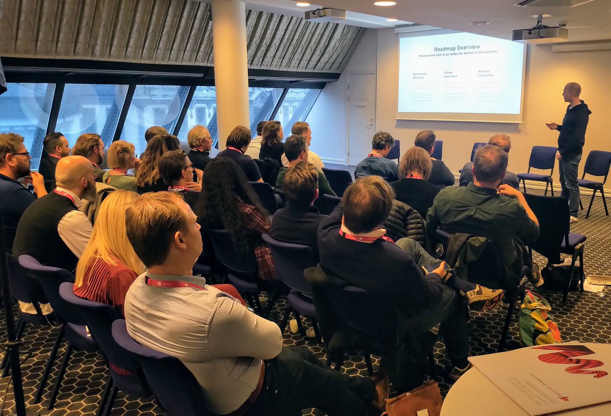 jwpconnatix's tweet image. We have additional product updates coming in open measurement and outstream #video, explains Jeroen Wijering our Chief Product Officer giving an overview of our product roadmap at #JWInsights today in Oslo