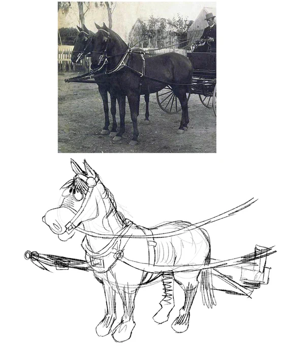 my horse has been Amended
I was gonna crop out the reference but I figured since this is a tweet ABOUT using reference I should keep it in there LOL
(yes I just paste stuff right on the canvas) 