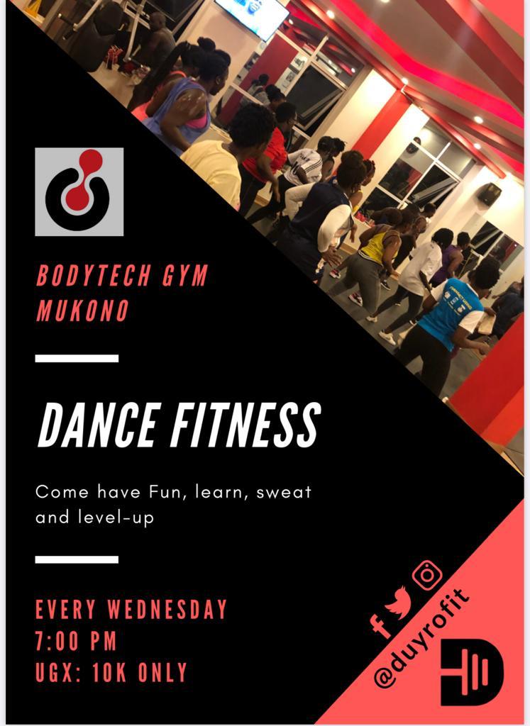 BodytechUG's tweet photo. It's a Wednesday and our dance class is on starting at 7-9:00pm .Come let's have fun as we sweat our way to fitness.#Bodytechtraininggym https://t.co/OMJ8XZJgyM