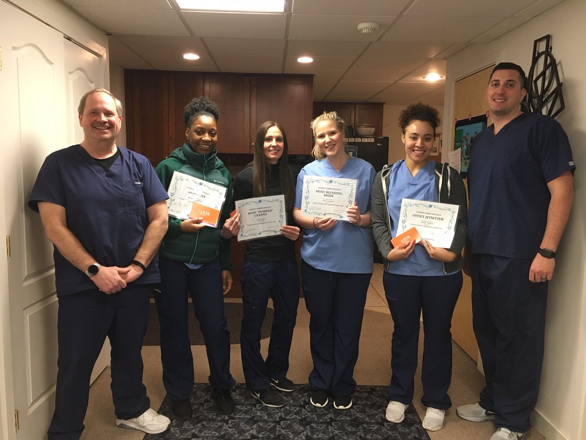 We💙our #dentalassistants so much, we gave them awards! #DARW #DARW2020 #laserdentistry #dentist #dental #oralhealth #brushandfloss  #teeth #dentalcare #HudsonMass #Invisalign #dentalimplants #TeethWhitening #smile #gumcare #fluoride #HFD #cosmeticdentistry