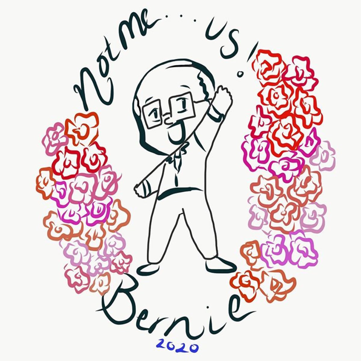ArtistsForBern's tweet photo. This movement is for the people, by the people, and nothing illustrates that better than grassroots artwork by creatives from all over the U.S. Thank you to @kelly_bjork, @_tanudraws_, @rachelnurmiart, and @cocolashar. #ArtistsForBernie #BernieSanders https://t.co/Nsue8ANC6Y