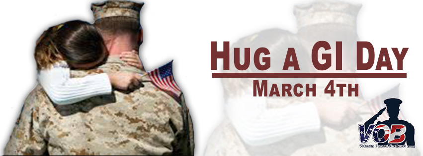 VeteranOwned's tweet photo. Not sure how many people have even heard of #NationalHugAGIDay... but if somebody out of the blue asks to give you a hug while in uniform you'll know why! #military #armedforces #gi #army #airforce #marinecorps #navy #nationalguard https://t.co/8ONOyPdn84